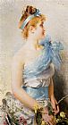 Vittorio Matteo Corcos Famous Paintings - A Spring Beauty